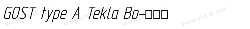 GOST type A Tekla Bo字体转换